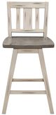 Homelegance® Amsonia Distressed Gray/White Sand Swivel Counter Chair-2