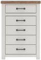 Benchcraft® Savonport Brown/White Chest-2