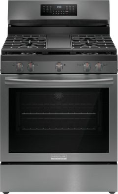 Frigidaire Gallery® 30" Smudge-Proof® Black Stainless Steel Freestanding Gas Range 