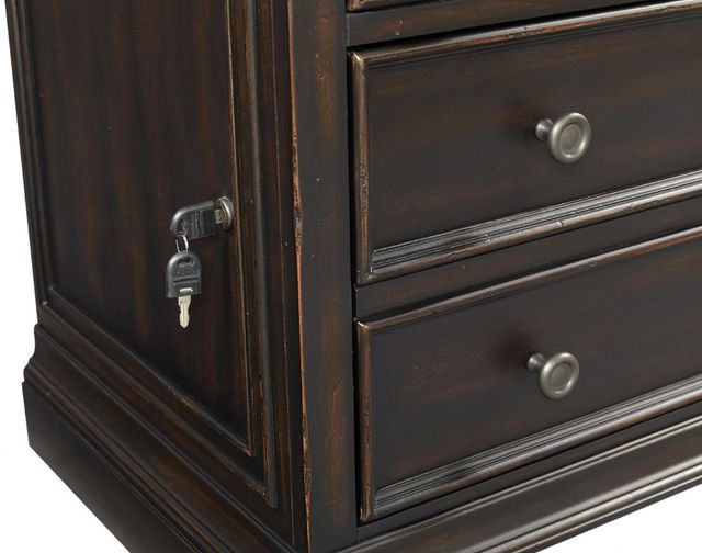 aspenhome® Hampton Black Cherry Combo File Cabinet-3