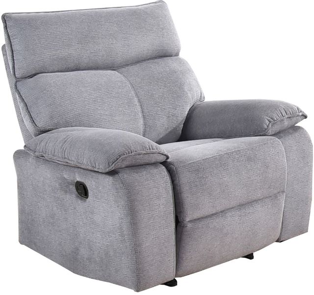 Mazin Furniture Casper Grey Manual Glider Recliner-0
