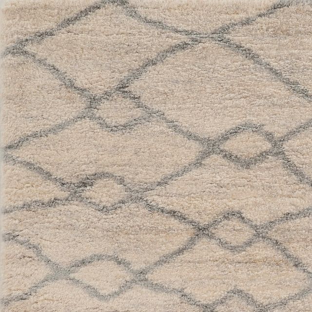 KAS Rugs Merino 6700 Ivory/Grey London 5'x8' Area Rug-1