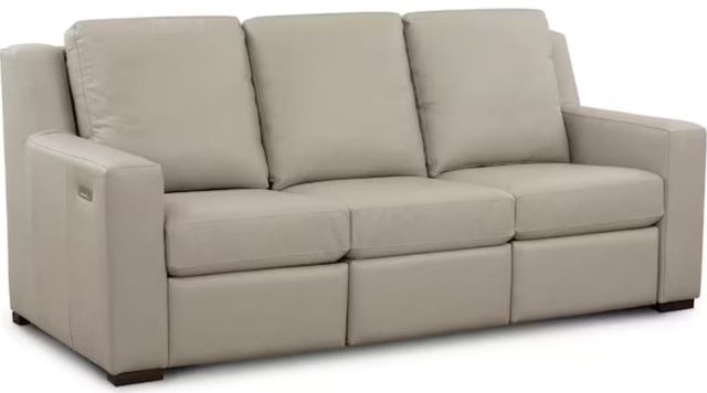 Bassett® Furniture Somers Dove Gray Reclining Sofa-1