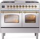 Ilve® Nostalgie II Series 40" Stainless Steel Pro Style Dual Fuel Range-0
