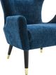 TOV Furniture Logan Navy Velvet Chair-3