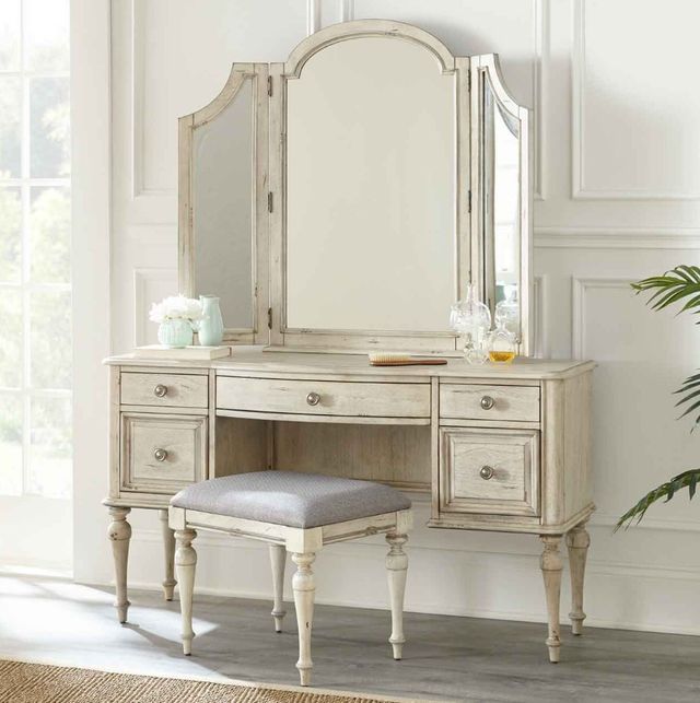 Steve Silver Co. Highland Park Cathedral White Vanity-1