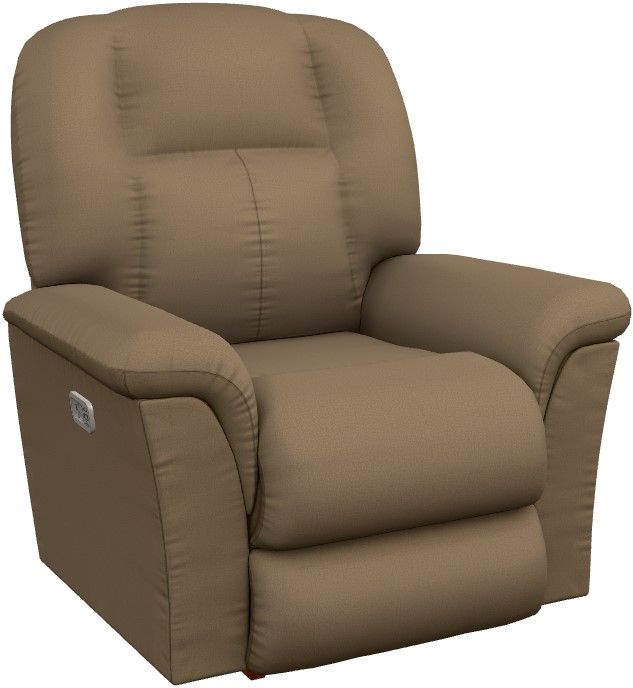 La-Z-Boy® Jasper Mocha Power Rocking Recliner with Headrest and Lumbar-0