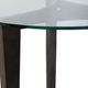 Liberty Furniture Capri Glass Top Round End Table with Espresso Base-4