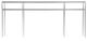 Bernhardt Cornelia Glass Top Console Table with Brushed Stainless Steel Base-2