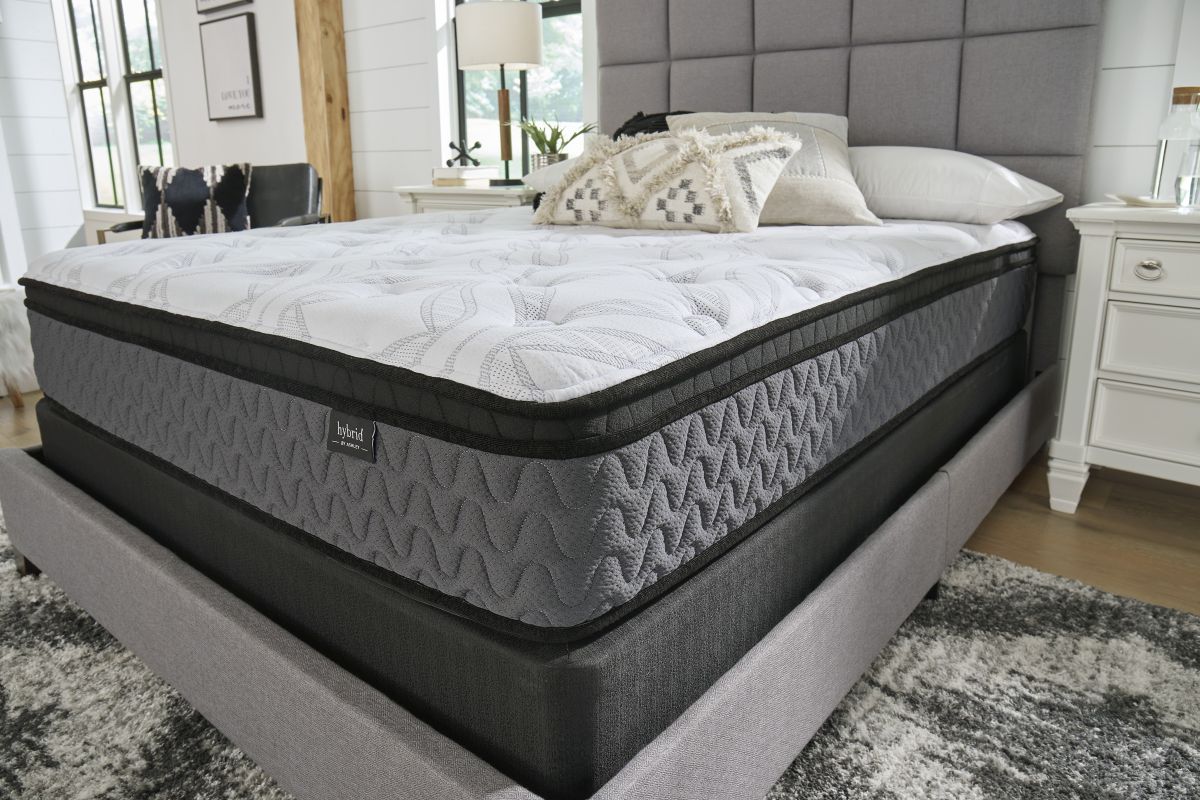 Sierra Sleep 12" Hybrid Medium Euro Top Full Mattress - Thumbnail 4
