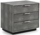 VIG Furniture Modrest Dynasty Dark Shagreen/Stainless Steel Nightstand-0