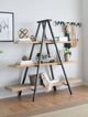 A & B Home Ramsden Tripod Black/Brown Book Shelf -5