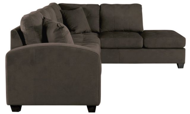 Homelegance® Emilio 2-Piece Chocolate Sectional with Chaise-3