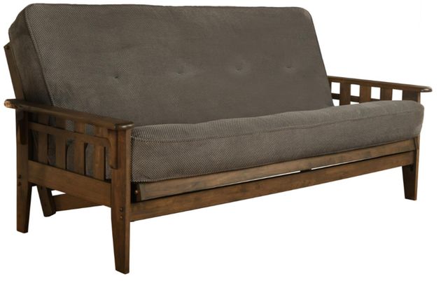 Kodiak Furniture Tucson Marmont Thunder/Rustic Walnut Full Futon with Mattress-0