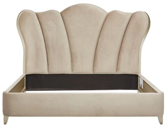 Michael Amini® Villa Cherie Chardonnay/Hazelnut California King Upholstered Panel Bed -2