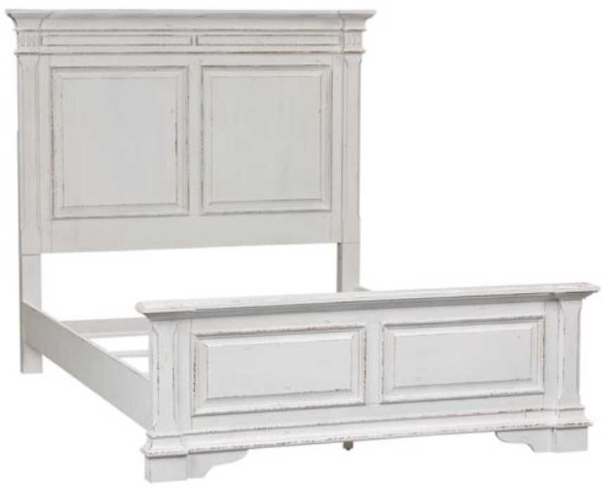 Liberty Furniture Abbey Park 3-Piece Antique White Queen Bed Set