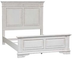 Liberty Furniture Abbey Park 3-Piece Antique White Queen Bed Set