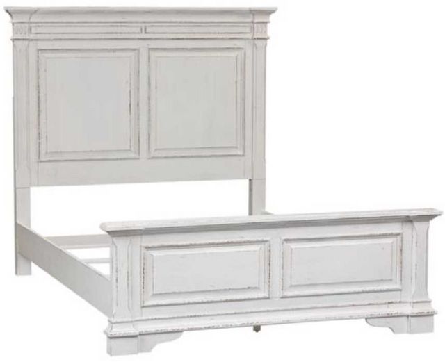 Liberty Furniture Abbey Park 3-Piece Antique White Queen Bed Set-0