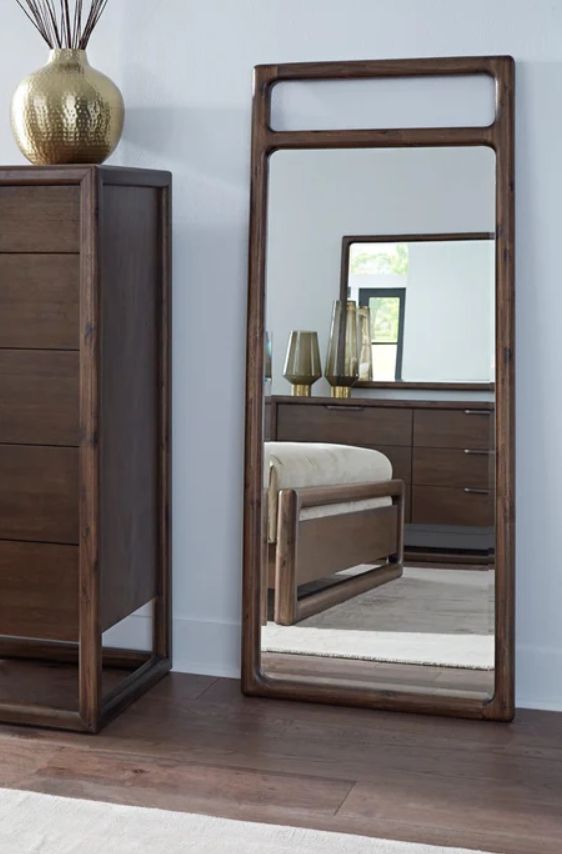 Modus Furniture Sol Brown Spice Floor Mirror-1