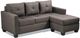 Mazin Furniture Phelps 2-Piece Brown Reversible Sofa Chaise Sectional-0