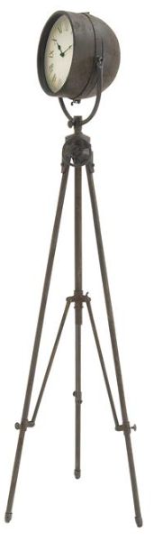 Deco Marche Black Tall Tripod Clock-1
