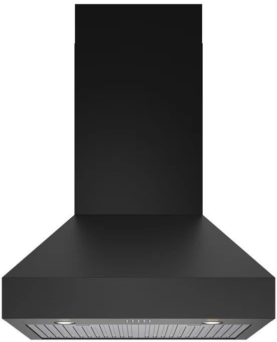 Thor Kitchen® 30" Professional Black Wall Mount Pyramid Range Hood-3