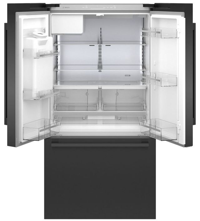 Bosch® 500 Series 36 in. 21.6 Cu. Ft. Black Stainless Steel Counter Depth French Door Refrigerator-1