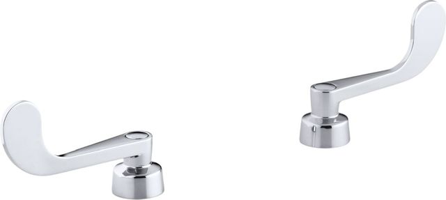 KOHLER® Triton® Polished Chrome Wristblade Handles for Centerset Base Faucet-0