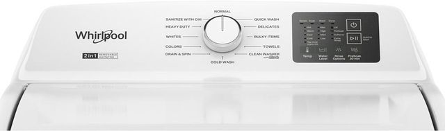 Whirlpool® 4.9 Cu. Ft. White 2-in-1 Removable Agitator Top Load Washer-2