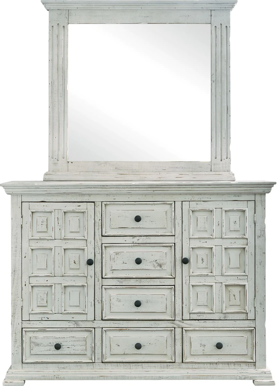 Elements International Olivia White Mirror-1