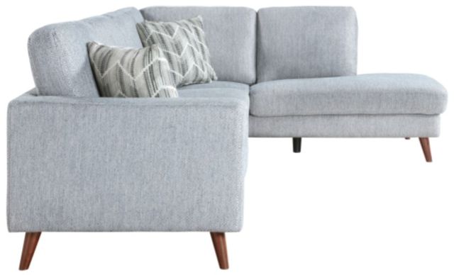 Homelegance® Broadway 2-Piece Blue/Gray Right-Arm Facing Sectional and Chaise-3