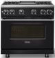 Viking® 7 Series 36" Onyx Pro Style Natural Gas Range with Griddle-2