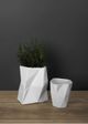 Le Present White 5" Facet Vase-2