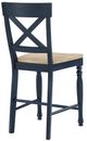 Steve Silver Co. Darcy Midnight Blue/Natural Counter Stool-2