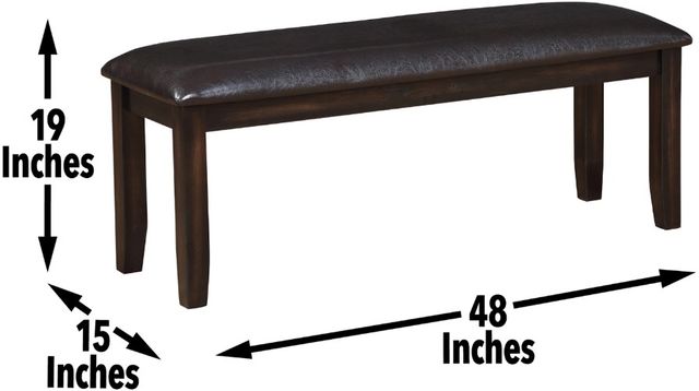 Steve Silver Co. Ally Antique Charcoal Dining Bench-2
