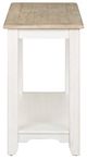 Liberty Furniture Summerville Wirebrushed Gray Sofa Table with Soft White Wash Base-2