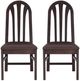 Linon Jonas 2-Piece Brown Dining Chair Set-2