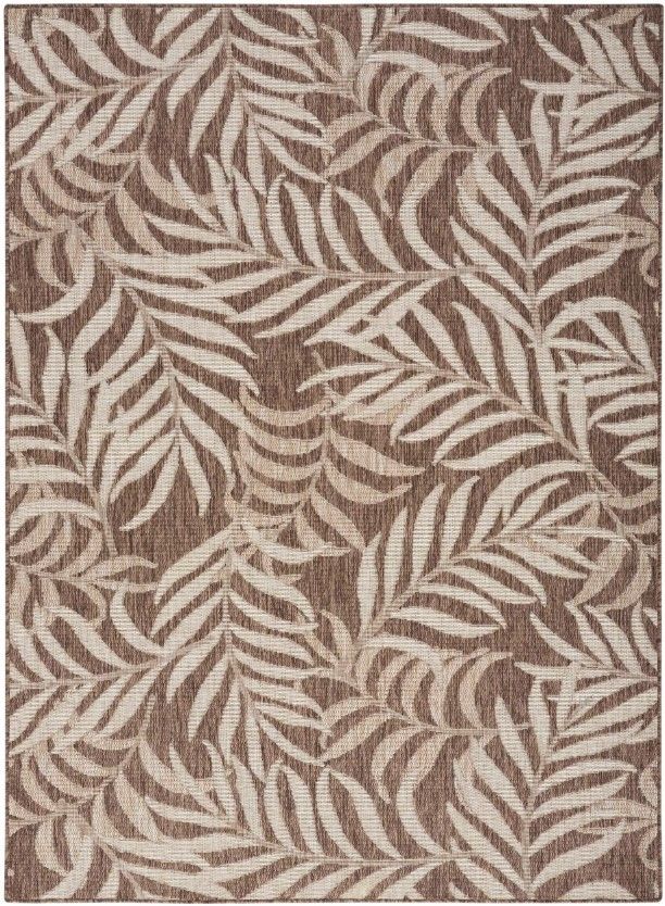 Nourison Home™ Garden Oasis Mocha 5'x7' Style 2 Area Rug-0