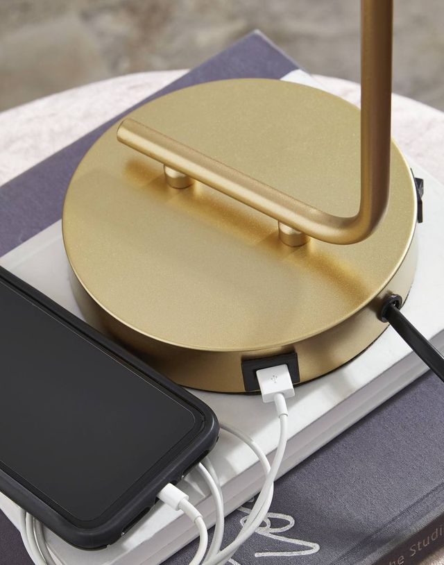Signature Design by Ashley® Covybend Gold Desk Lamp-1