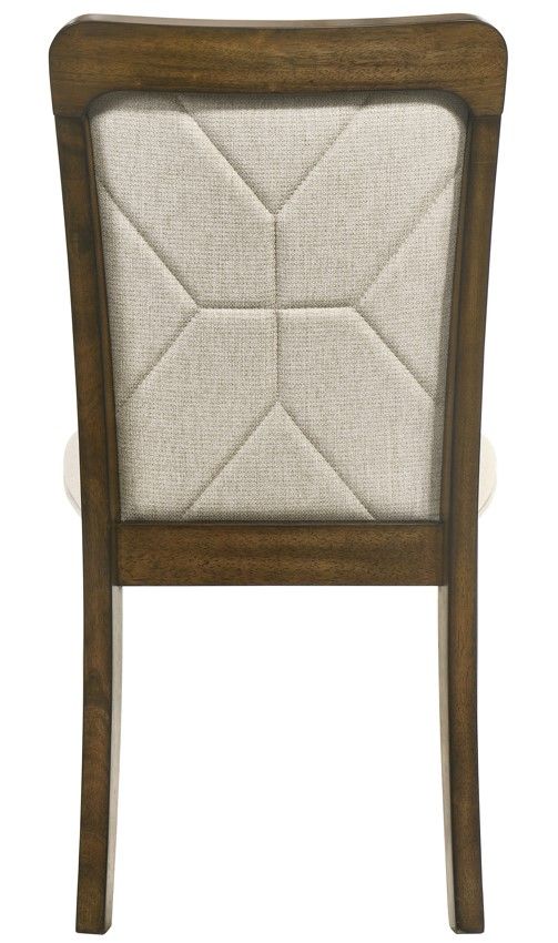 Crown Mark Broadmoor Beige/Brown Dining Side Chair-3