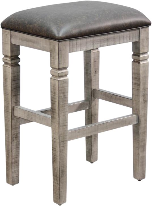 Sunny Designs™ Alpine Gray/Black Bar Stool-0