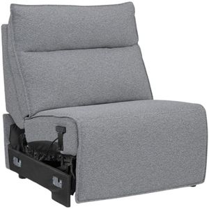 Signature Design by Ashley® Modmax Pepper/Salt Power Reclining Armless Chair with Adjustable Headrest