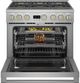 Monogram® Statement Collection 36" Stainless Steel Pro Style Gas Range-2