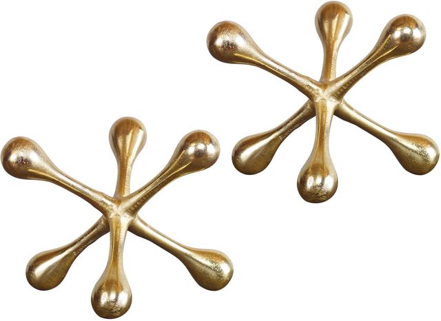 Uttermost® Harlan 2-Piece Brass Objects Set-0