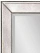 Bassett Mirror Beaded Silver Rectangular Wall Mirror-1