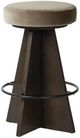 Four Hands Damon Sapphire Khaki Swivel Counter Stool-0