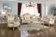 New Classic® Home Furnishings Monique Marble Top End Table with Champagne Base-1
