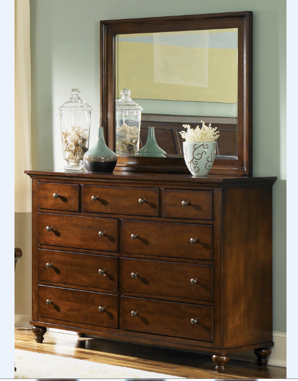 Liberty Furniture Hamilton Bedroom Queen Storage Bed, Dresser, Mirror and Night Stand Collection-1