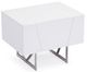 VIG Furniture Modrest Chrysler Stainless Steel/White Nightstand-0