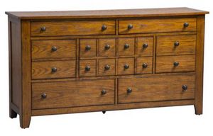 Liberty Furniture Grandpas Cabin Aged Oak Dresser